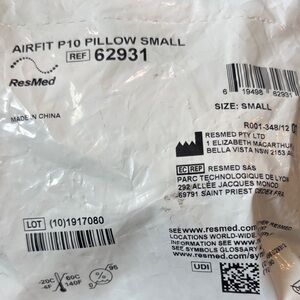 ResMed AirFit P10 Small Pillow - White Packaging